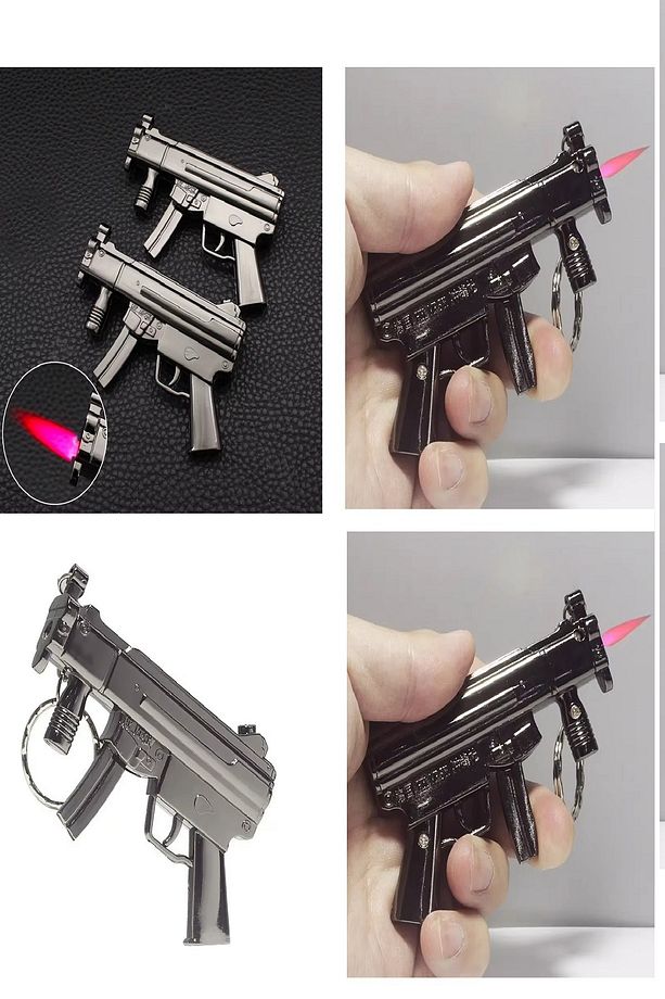 1 Ad Mp5 Makineli Tüfek Figür Çakmak Şık Renkli Çakmak Özel Hediyelik Koleksiyon Çakmak - 5
