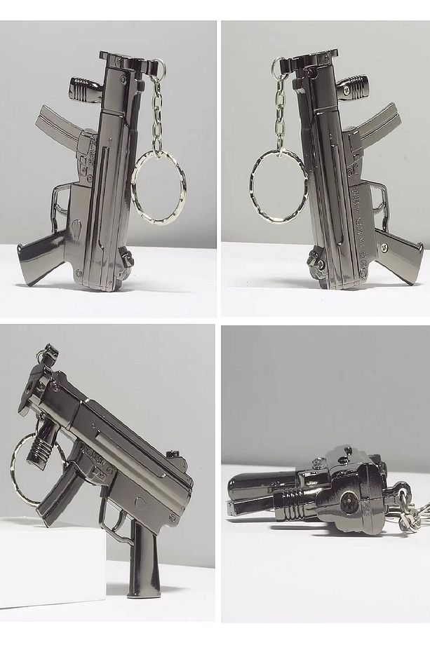 1 Ad Mp5 Makineli Tüfek Figür Çakmak Şık Renkli Çakmak Özel Hediyelik Koleksiyon Çakmak - 2