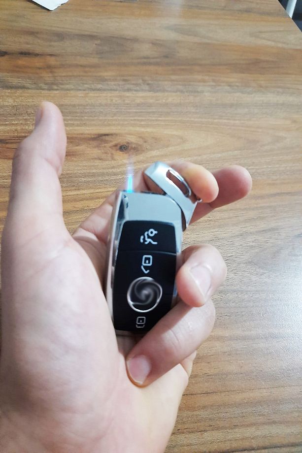 1 Adet Araba Anahtarı Figür Manyetolu Çakmak Şık Çakmak Özel Hediyelik Koleksiyon Çakmak - 6