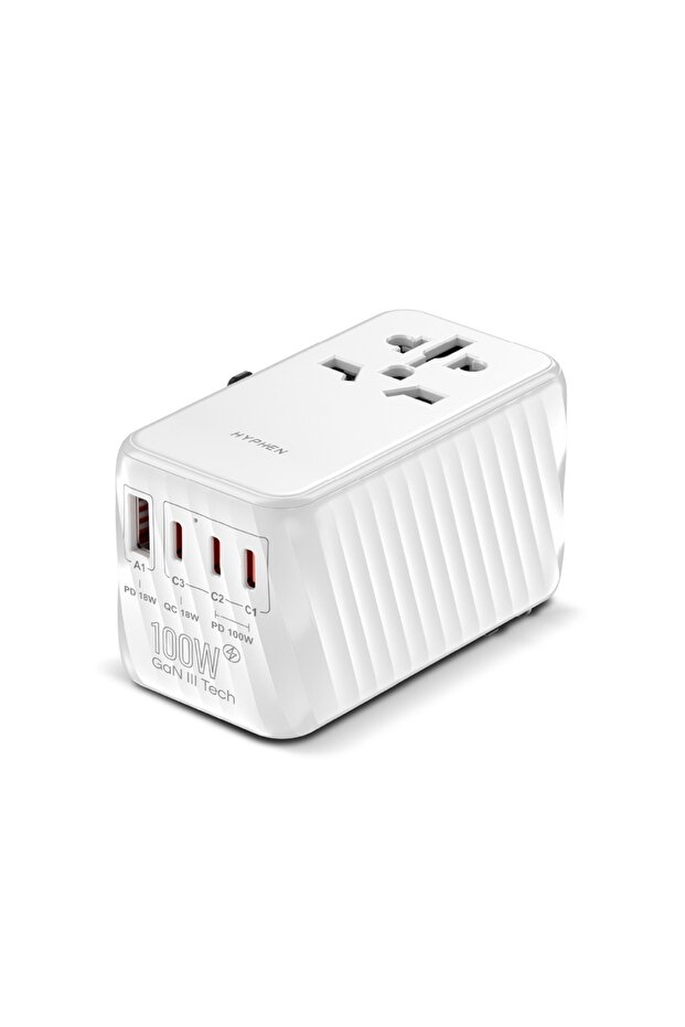CHARGEPOINT GaN Universal Travel Adaptor 100W - White
