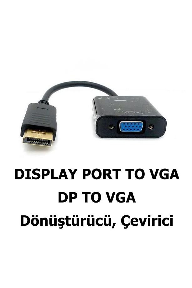 Display Port to VGA Dönüştürücü, Çevirici (DP to VGA) Plus Bilişim - 2