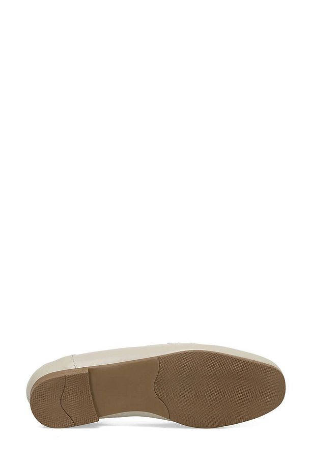 323016 Bej Comfort Taban Kadın Loafer Ayakkabı - 5