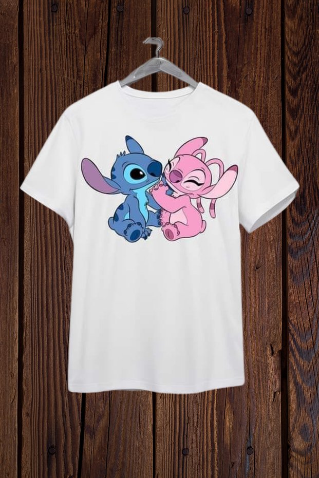 Cotton Stitch and Angel Printed Oversize T-Shirt