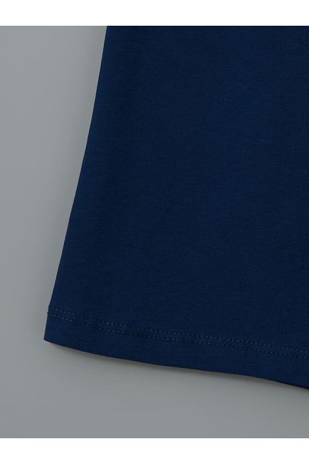Yeni Sezon Bisiklet Yaka Erkek Cocuk Sortlu Pijama Takimi - 8
