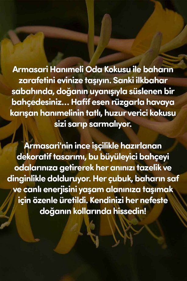 Hanımeli Çubuklu Oda Kokusu Honeysuckle Reed Diffuser 100ml - 7