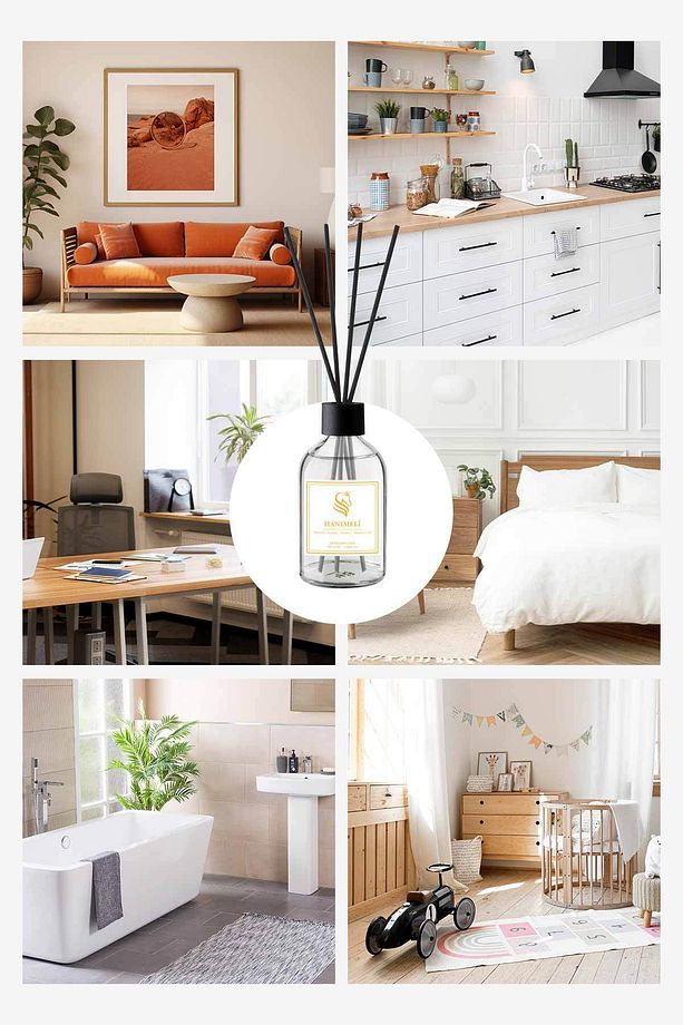 Hanımeli Çubuklu Oda Kokusu Honeysuckle Reed Diffuser 100ml - 6