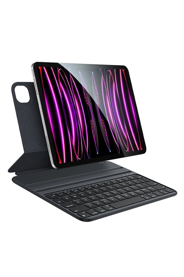 iPad Pro 11 ile Uyumlu (2018-2020 - 2021-2022) Case Folio Utra Slim Klavyeli Tablet Kılıfı KB23 - 1
