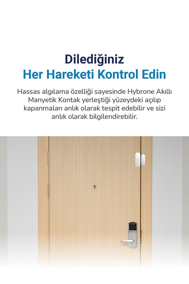Akıllı Wi-fi Manyetik Kontak - Kapı Ve Pencere Sensörü, Fiziksel Müdahaleye Karşı Sabotaj Uyarısı - 3