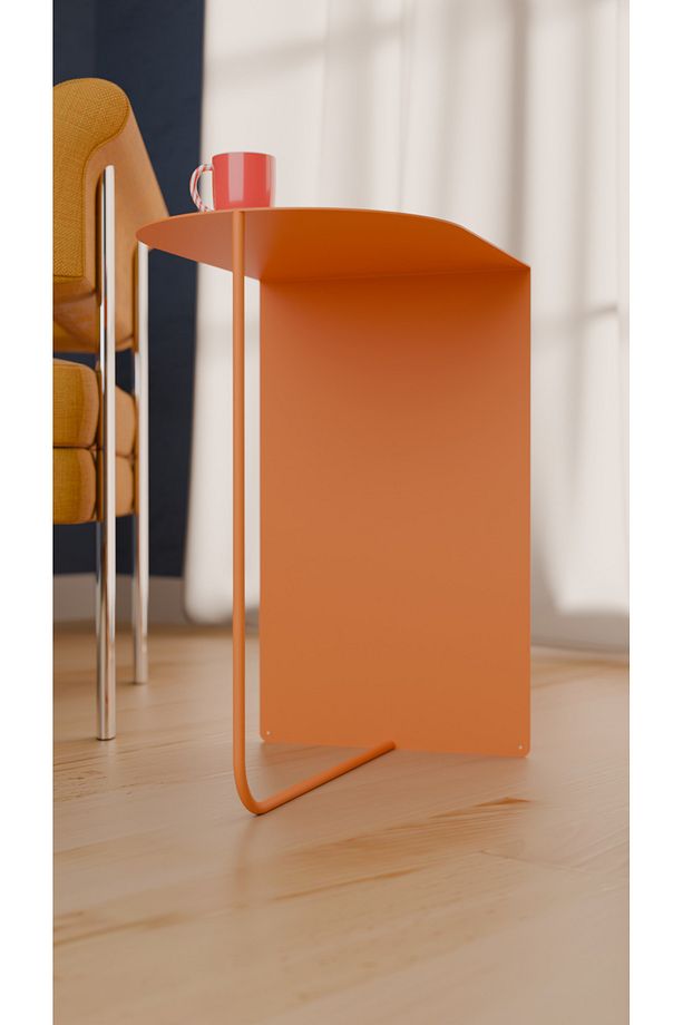 Modern ve Minimalist Yan Sehpa - Yüksek Kalite Çelik, Çok Renkli Seçenekler - 5