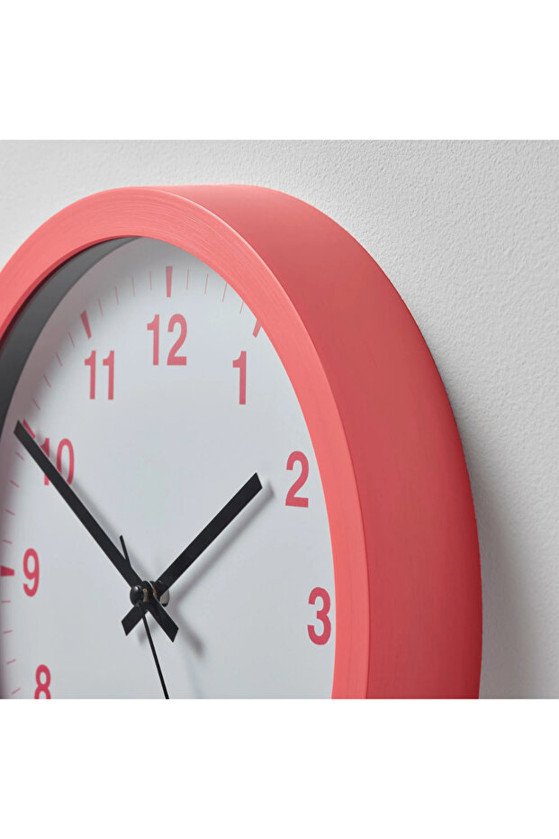 Tjalla Duvar Saati Pembe 28 Cm 70540887 - 3