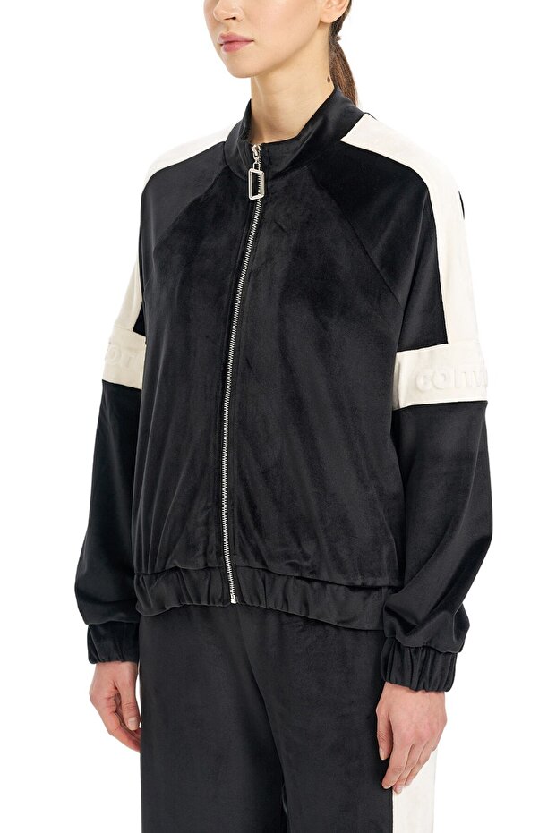 Dik Yaka Fermuarlı Sweatshirt - 5