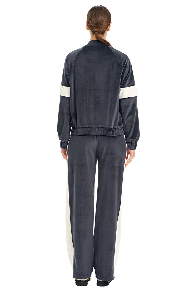 Dik Yaka Fermuarlı Sweatshirt - 3