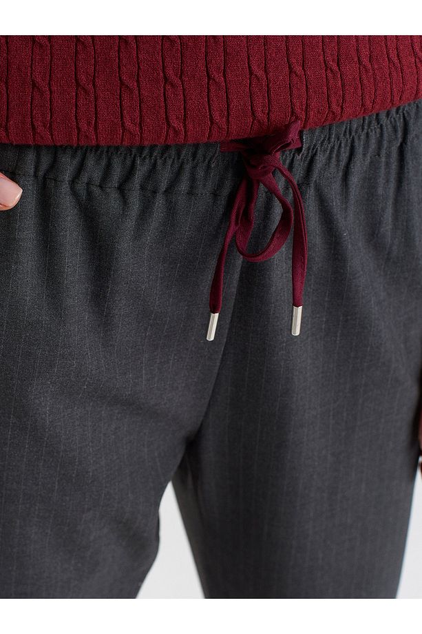 71608 Manşetli Jogger Pantolon-Antrasit - 4