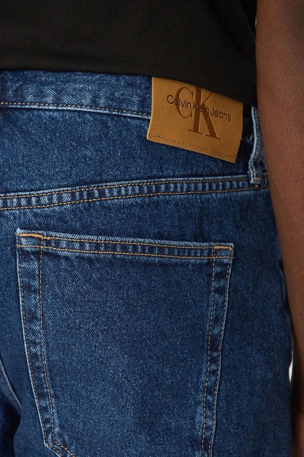 Erkek Regular Fit Pamuklu Lacivert Kot Şort - 5