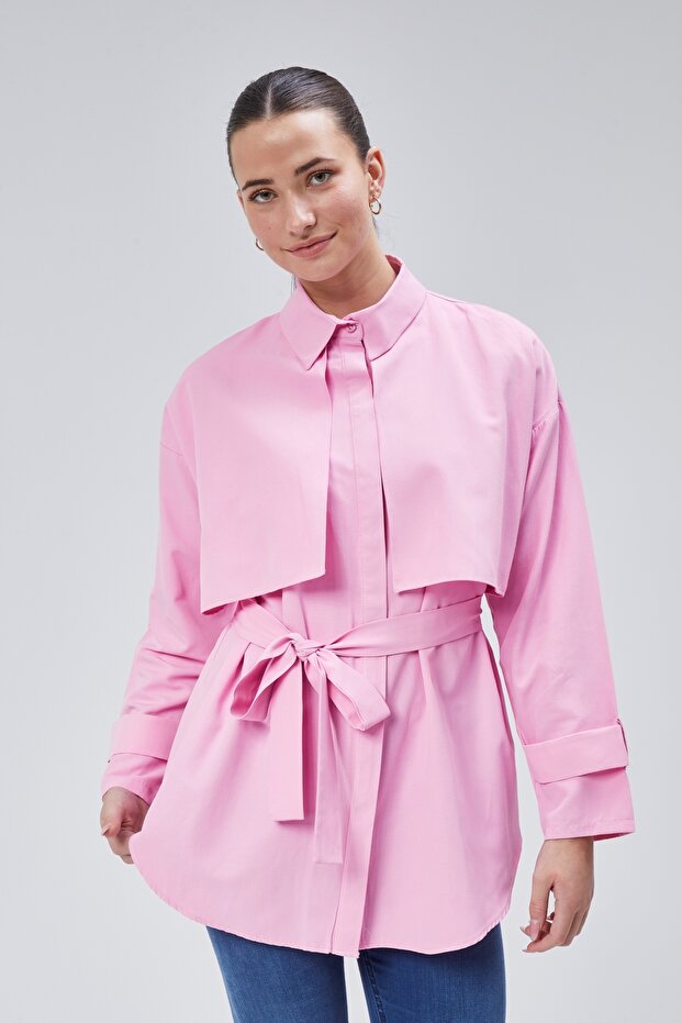 Belted Shirt with Robe