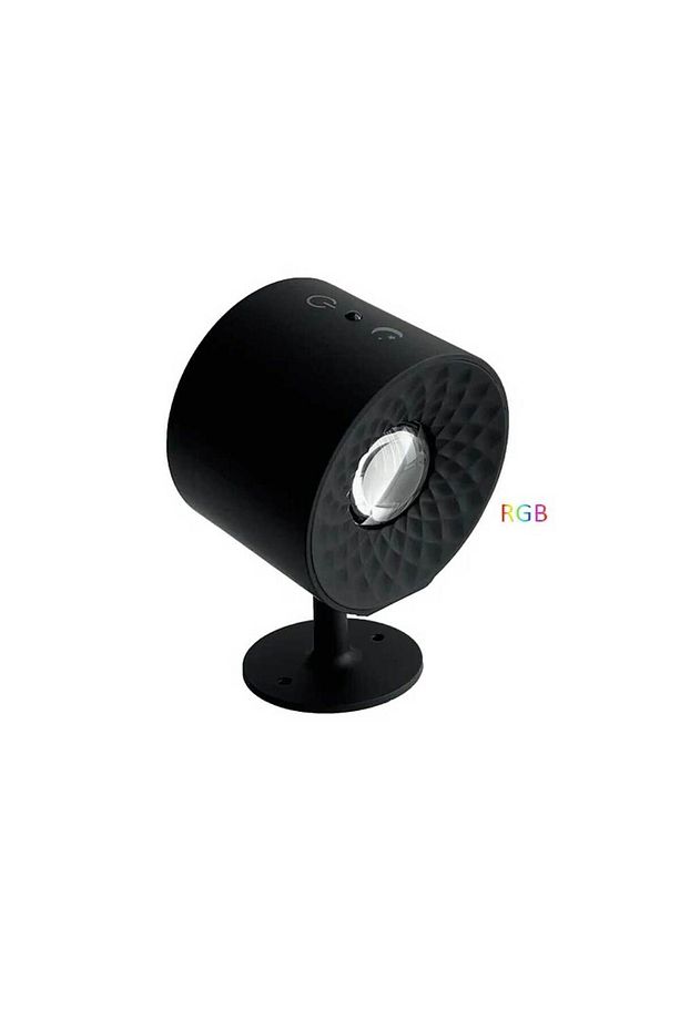 Led Rgb Kablosuz Çift Taraflı Şarjlı Kumandalı Duvar Aplik Aydınlatması Siyah - 4
