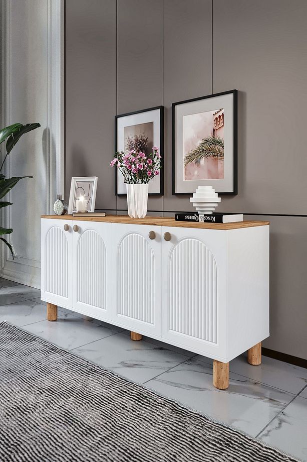 Vns Moduler Duru Mdf Mebran Kapak Bohem Konsol - 2