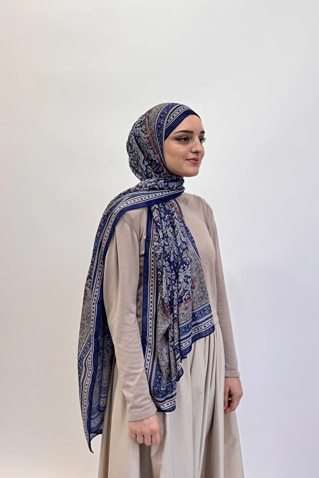 SC SCARF MAVİ ŞAL - 1