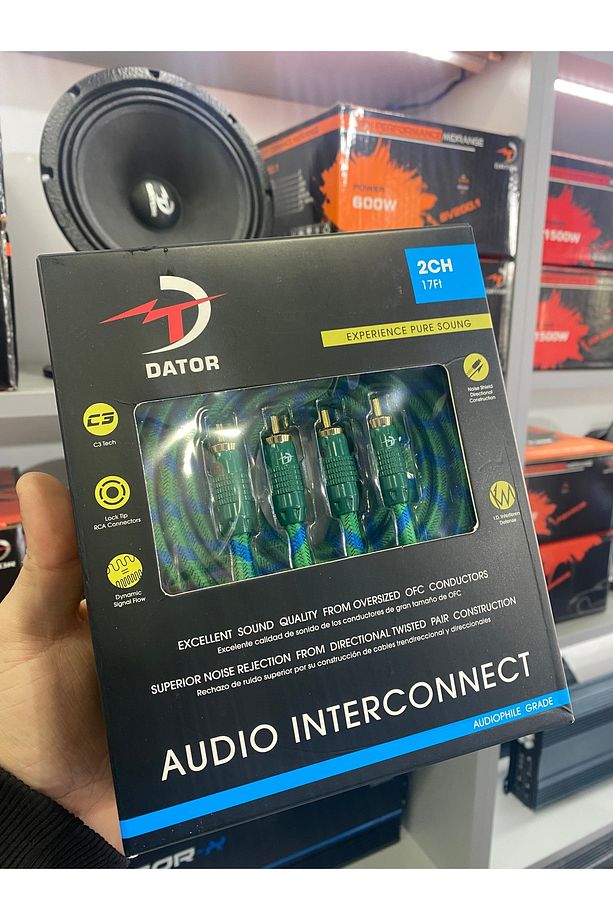 AUDİO DATOR AUDİO 5 METRE BAKIR RCA YENİ ÜRÜN - 1