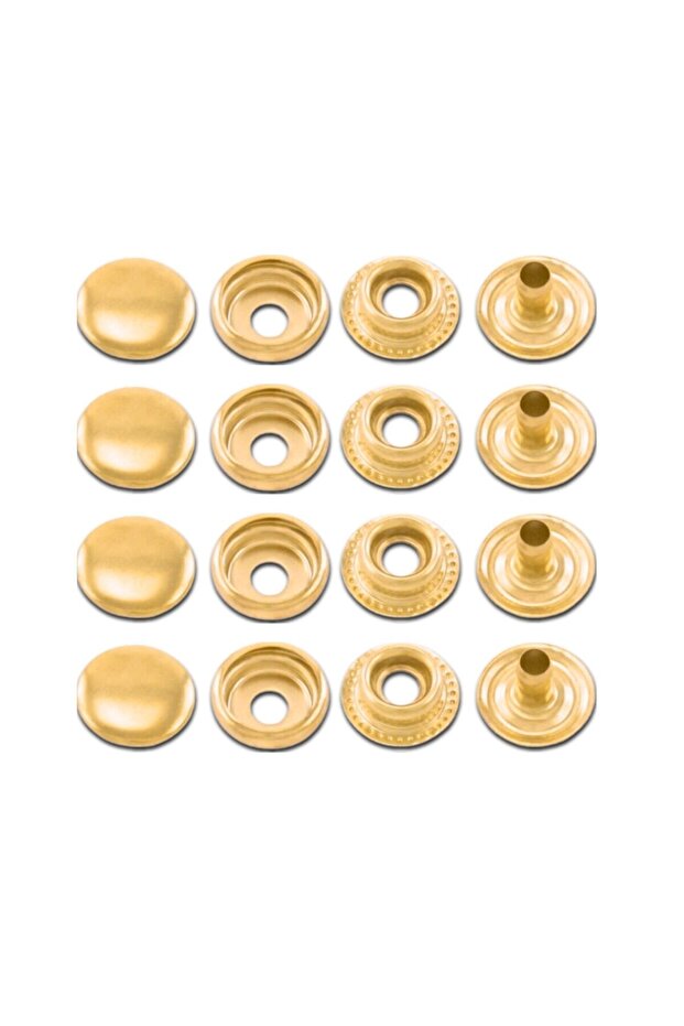 Metal Snap Fasteners 61 -15 Mm, [25 Sets]