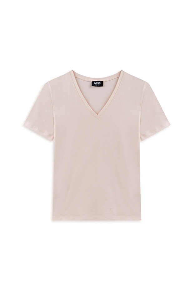 V yaka basic tişört - 3