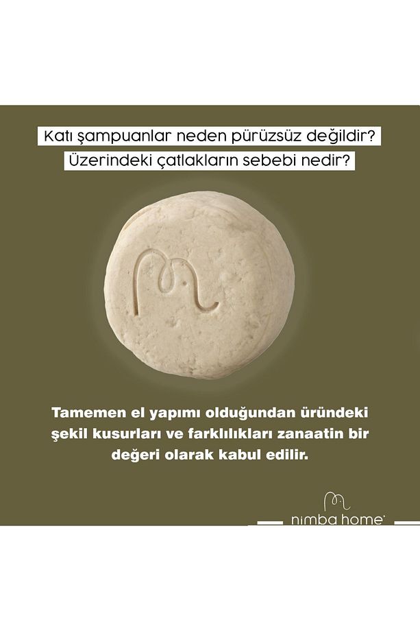 Hindistan Cevizi & Badem Katı Şampuan 120 Gr, Bitkisel, %100 Doğal El Yapımı - 6