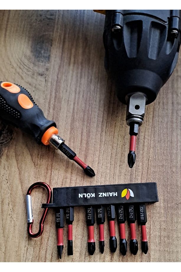 Bits Uç Matkap Ucu Tornavida Ucu Vidalama Ucu Yıldız Profesyonel 10 Lu Ph2 Pz2 Anahtarlıklı - 4