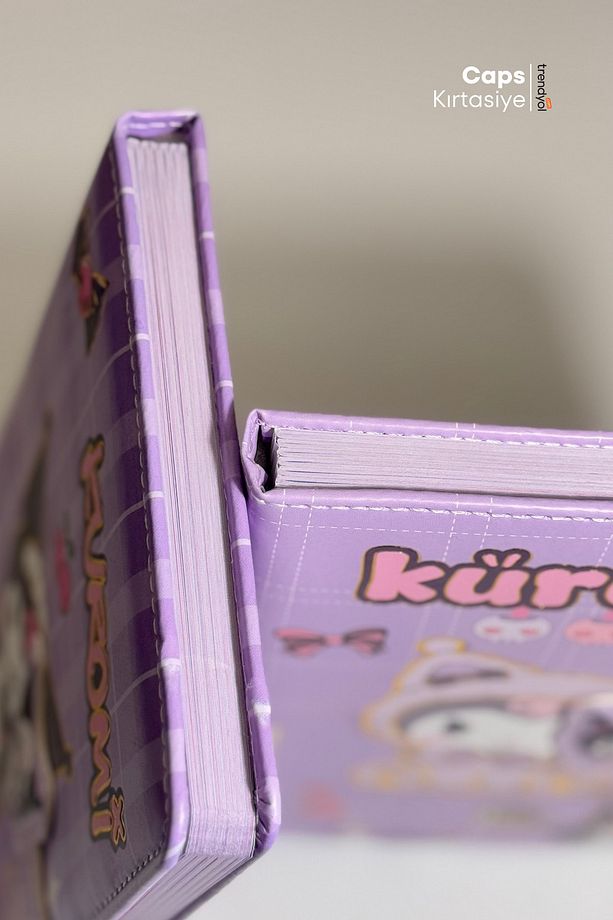 2 Adet Kuromi Mıknatıslı Kilitli Defter Seti - A5 Boyut, İkili Defter Seti - 5