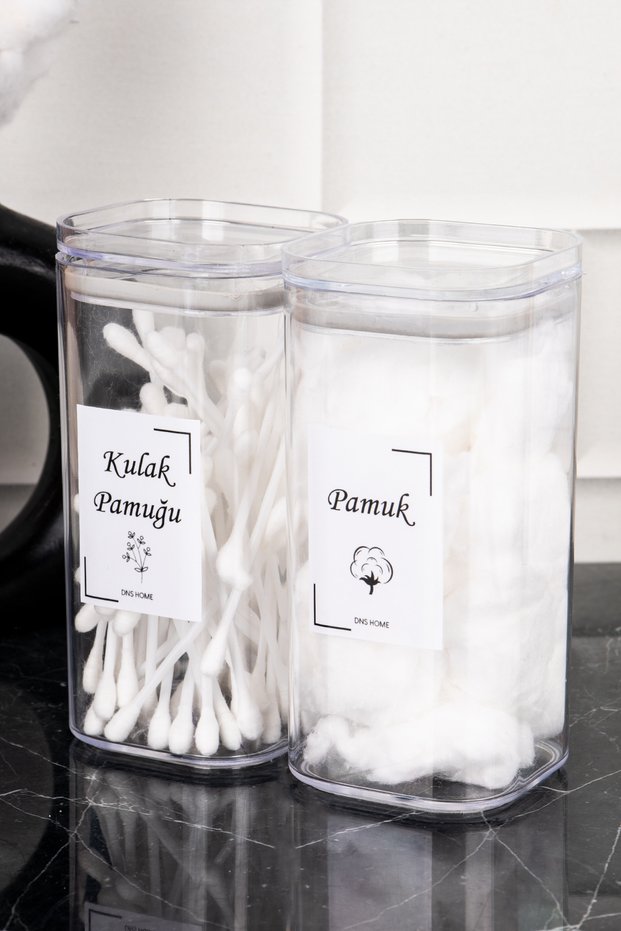 Bathroom Set of 2 Cotton and Cotton Organizer Bathroom Organizer Mica Set