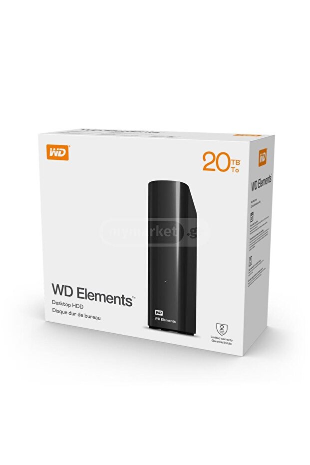 Wd 20TB Elements 3.5" WDBWLG0200HBK-EESN Siyah Harici Disk - 2