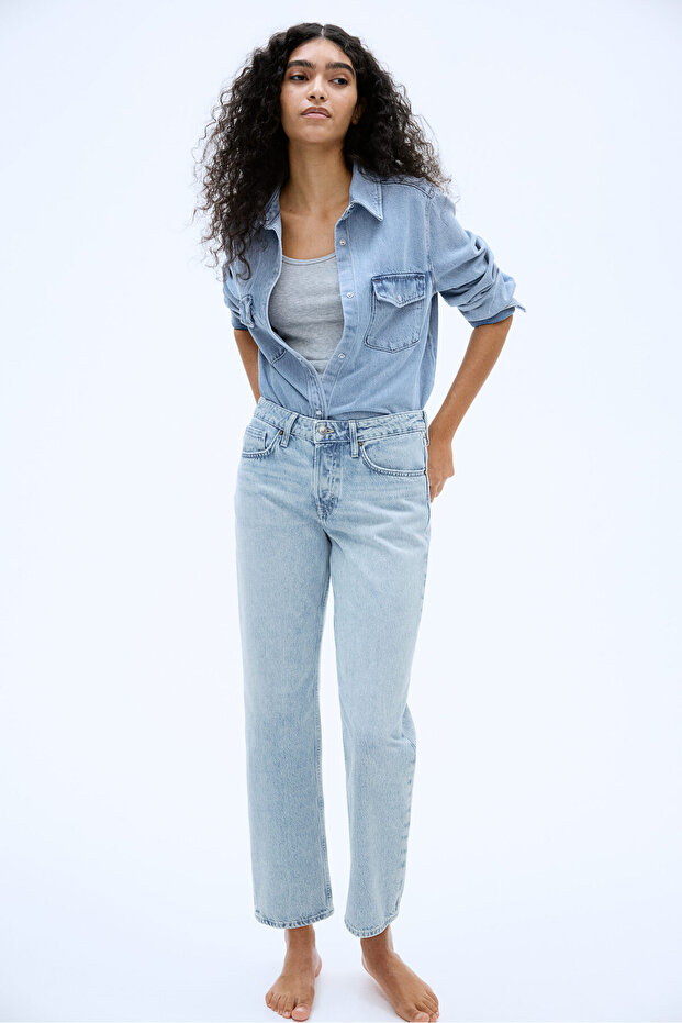 Straight Regular Ankle Jeans - 2