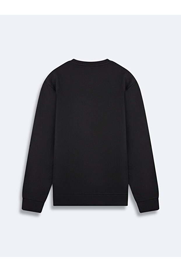 Unisex Black Basic Sweatshirt - Hoodie