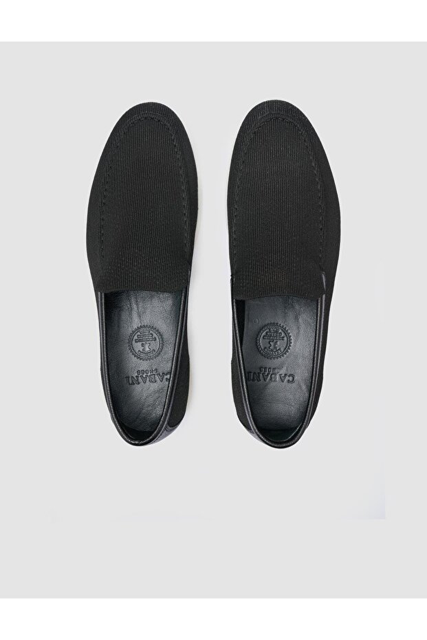 Triko Siyah Erkek Loafer - 4