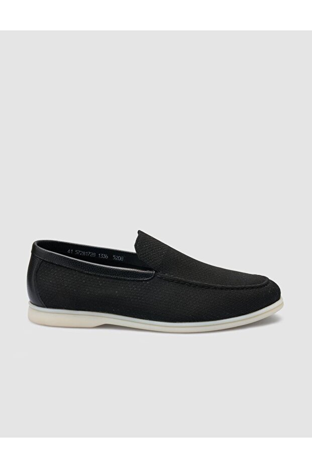 Triko Siyah Erkek Loafer - 1