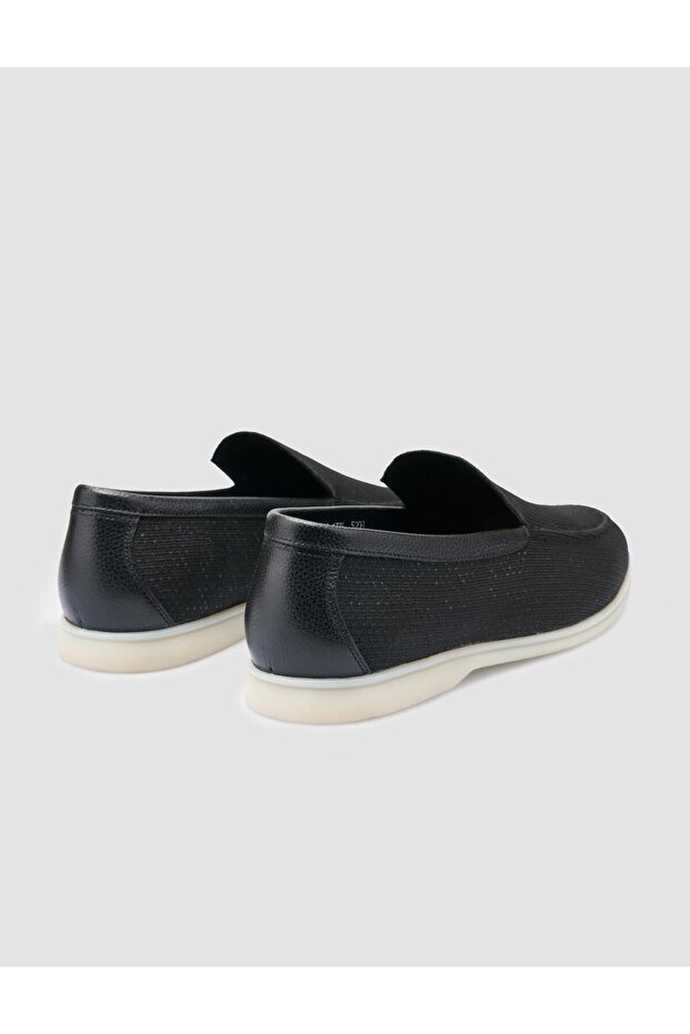 Triko Siyah Erkek Loafer - 3