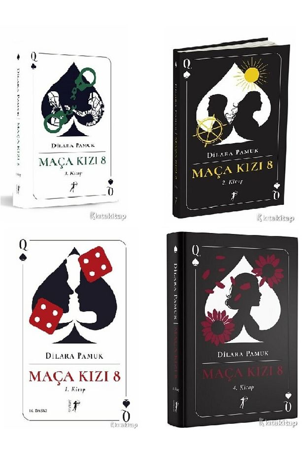Maça Kızı 8 - 1-2-3-4 - Dilara Pamuk 4 KİTAP SET ( ÜCRETSİZ KARGO ) - 1
