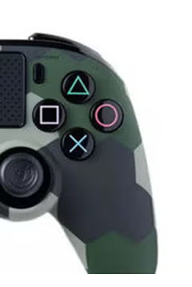 PS4 Coloured Controller Camo Green - 3