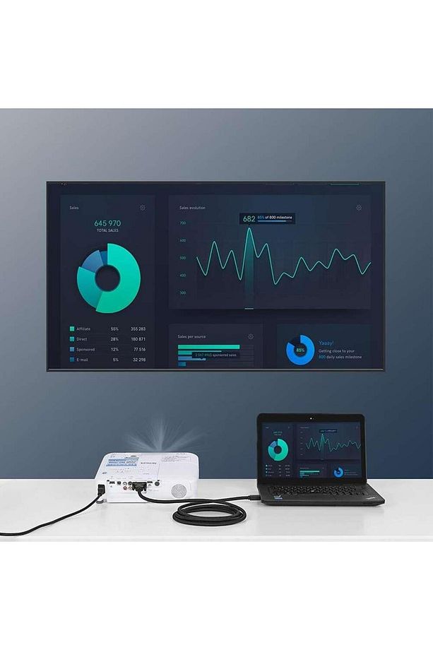 Displayport Erkek To Dvı 24 1 Erkek Görüntü Aktarma Kablosu 1.5 Metre - 5