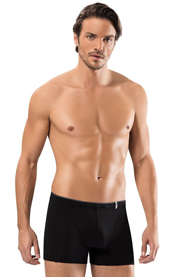 Erdem Black Cotton Elastane Boxer 1479 - 1