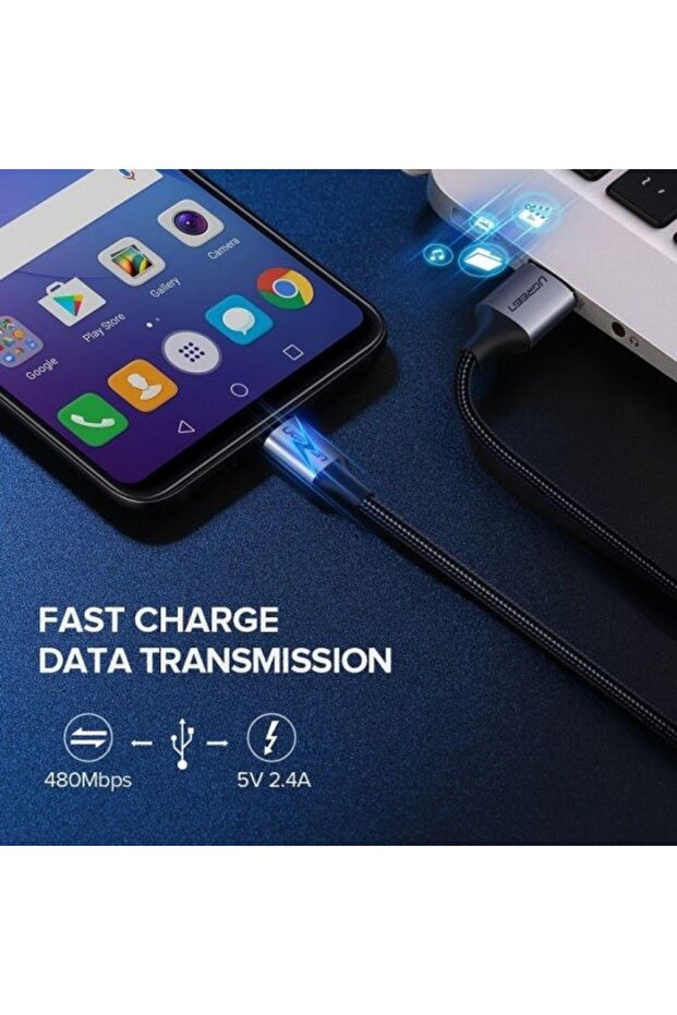 Premium Micro Usb Şarj Ve Data Kablosu Silver 2 Metre - 4