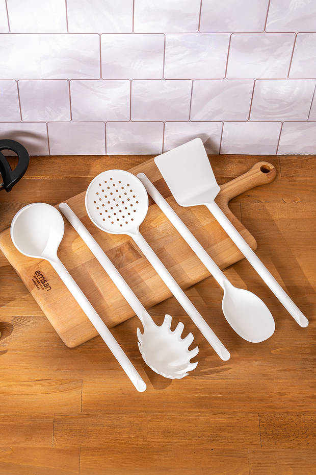 Fiesta 5 Parça Servis Seti Beyaz - 1