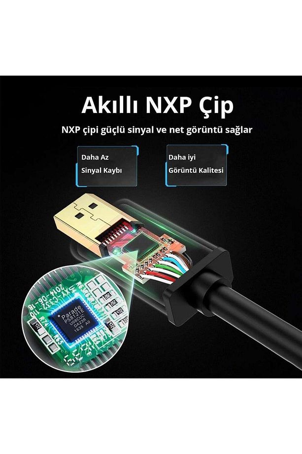 Displayport Erkek To Dvı 24 1 Erkek Görüntü Aktarma Kablosu 1.5 Metre - 7