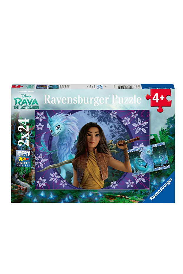 Çocuk Puzzle 2x24 Parça WD Raya 50970 - 1