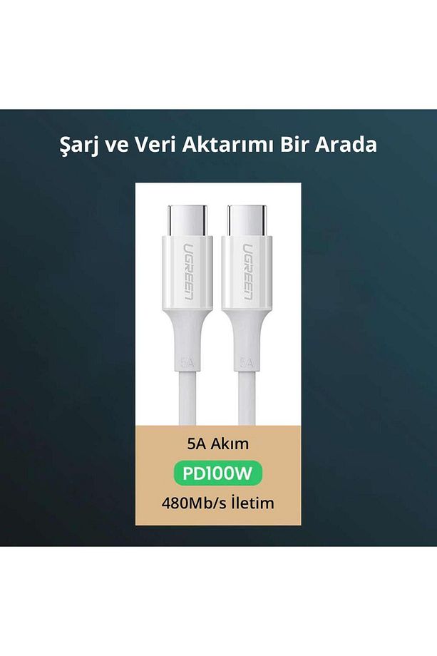 Type-c 100w 5a Pd Hızlı Şarj Ve Data Kablosu - 5