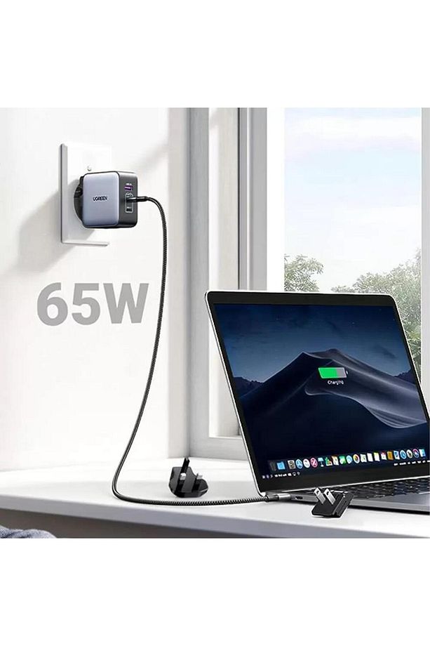 Nexode 65w Gan 2*type-c 1*usb-a 3 Portlu Seyahat Şarj Cihazı - 4