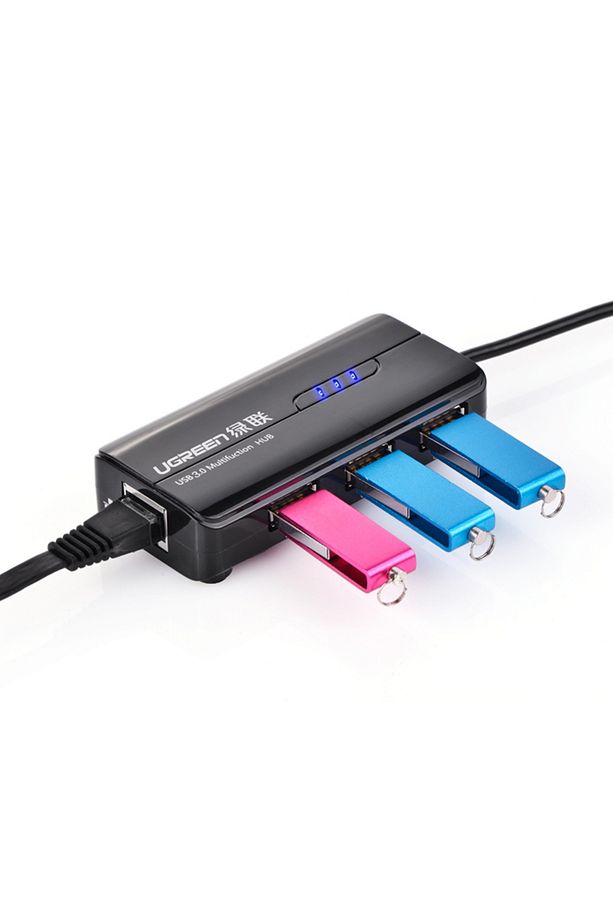 Usb 3.0 Gigabit Ethernet Dönüştürücü Ve 3 Port Usb Hub Çoklayıcı - 7