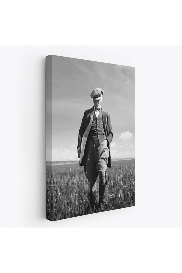 Atatürk Portre Tablosu Mustafa Kemal Atatürk Dikdörtgen Dekoratif Kanvas Tablo,fc,127 - 1
