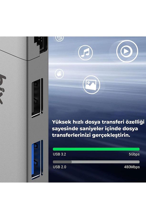 Bx22hb Usb To Usb 3.2 Usb 2.0 Rj45 Dönüştürücü Adaptör - 6