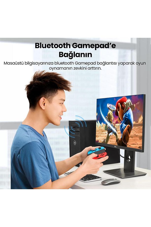 Mini Usb Dongle Bluetooth 5.0 Adaptör Siyah - 3