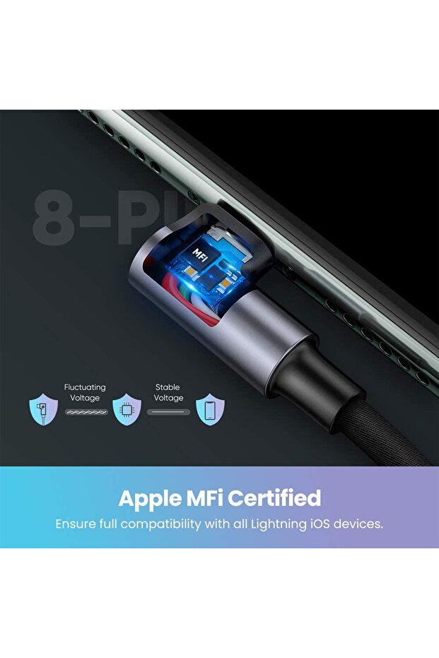 Mfı Lightning Iphone Oyuncu Şarj Kablosu 1 Metre - 6